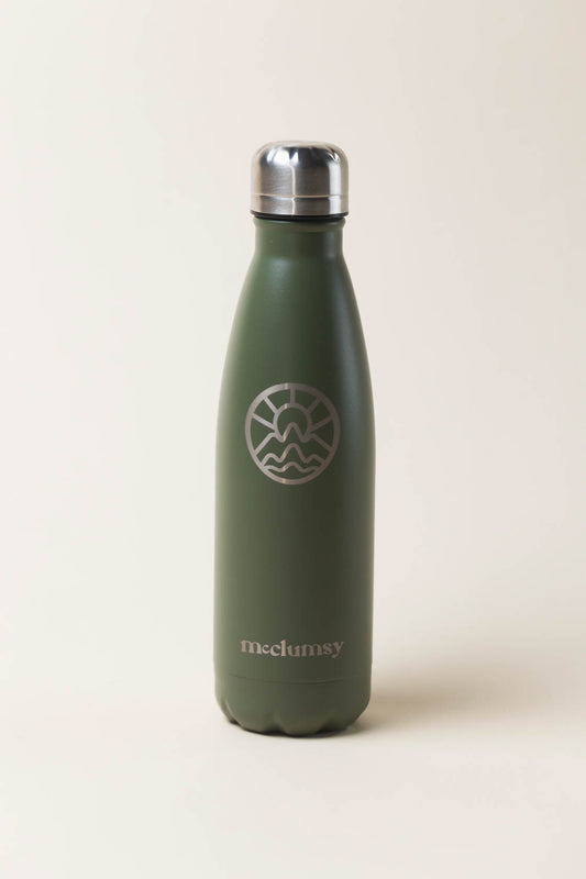 Water Bottle - 16oz McClumsy Steel Insulated - Olive