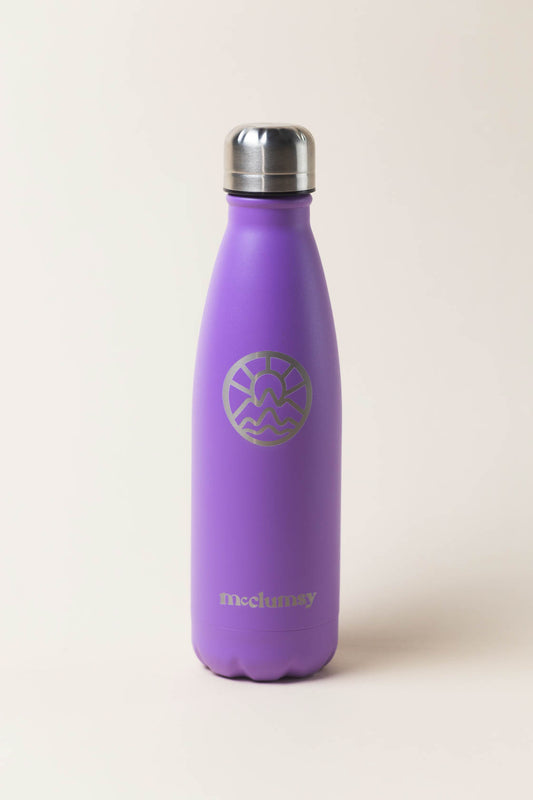 Water Bottle - 16oz McClumsy Steel Insulated - Purple