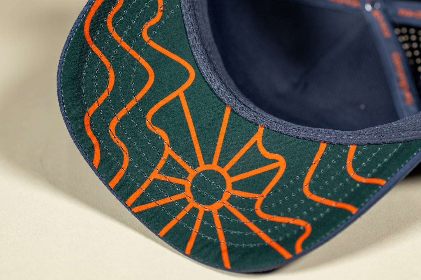 Brook Trout Trucker Woodcut Patch - Slate Blue